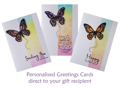 Handmade Greetings Cards - personalised messages with Natroma